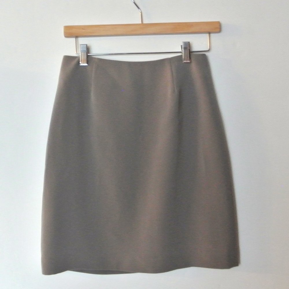 Caslon Gray Pancil Skirt Lined 4 - Picture 8 of 16